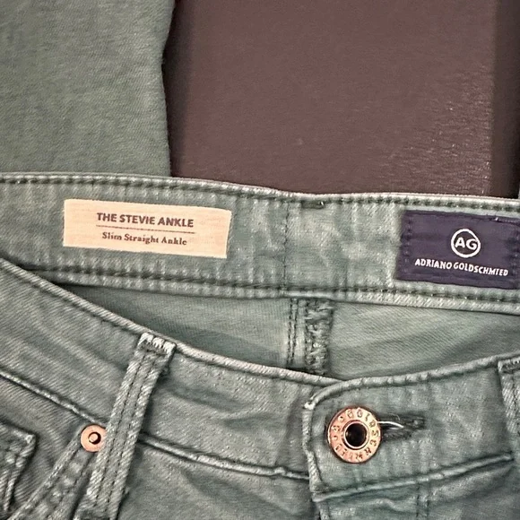 AG Adriano Goldschmied the Stevie ankle Women's Jeans in Teal Gene size 26 - Picture 4 of 9